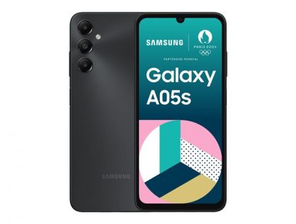 Samsung Galaxy A05s - 4G smartphone - dual-SIM - RAM 4 GB / Internal Memory 64 GB - microSD slot - LCD display - 6.7" - 2400 x 1080 pixels - 3x rear cameras 50 MP, 2 MP, 2 MP - front camera 13 MP - black