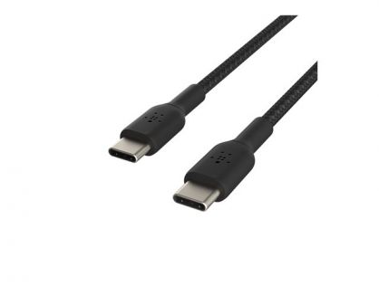 BOOST CHARGE USB-C TO USB-C CABLE BRAIDED 1M BLACK