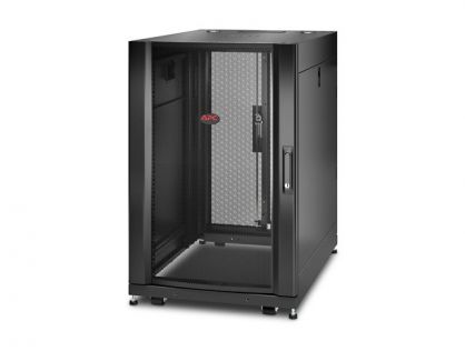 APC NetShelter SX - Rack cabinet - black - 18U - 19" - for P/N: SURT48RMXLBP