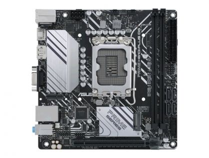 ASUS PRIME H610I-PLUS D4-CSM - Motherboard - mini ITX - LGA1700 Socket - H610 Chipset - USB 3.2 Gen 1 - Gigabit LAN - onboard graphics (CPU required) - HD Audio (8-channel)