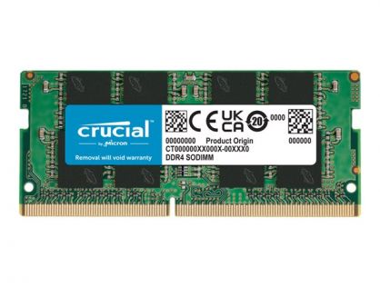 Crucial - DDR4 - module - 8 GB - SO-DIMM 260-pin - 3200 MHz / PC4-25600 - CL22 - 1.2 V - unbuffered - non-ECC