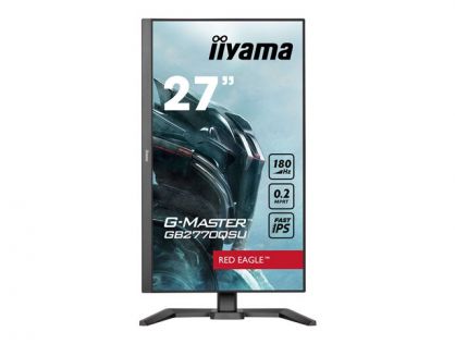 iiyama G-MASTER Red Eagle GB2770QSU-B6 - LED monitor - gaming - 27" - 2560 x 1440 WQHD @ 180 Hz - Fast IPS - 400 cd/m² - 1200:1 - 0.2 ms - HDMI, DisplayPort - speakers - black, matte