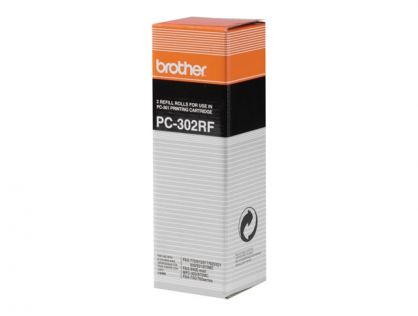 Brother PC302RF - Print ribbon - for Brother MFC-970, FAX-920, 921, 930, 945, 985, IntelliFAX 750, 770, 775, 870, 875, 885