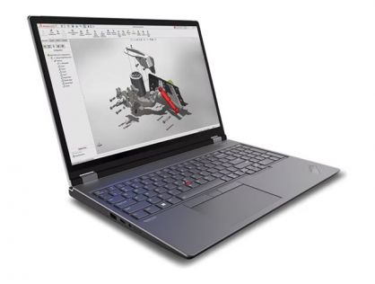 Lenovo ThinkPad P16 Gen 2 21FA - Intel Core i9 - 13980HX / up to 5.6 GHz - Win 11 Pro - RTX 2000 Ada - 32 GB RAM - 1 TB SSD TCG Opal Encryption 2, NVMe, Performance - 16" IPS 2560 x 1600 (WQXGA) @ 165 Hz - Wi-Fi 6E - storm grey (top), villi black (bottom)