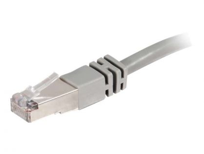 C2G Cat5e Booted Shielded (STP) Network Patch Cable - Patch cable - RJ-45 (M) to RJ-45 (M) - 10 m - STP - CAT 5e - molded - grey