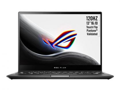 ASUS ROG Flow X13 GV301QE-K5121R - Supernova Edition - AMD Ryzen 9 5980HS / 3 GHz - Win 10 Pro - GF RTX 3050 Ti  - 16 GB RAM - 1 TB SSD NVMe - 13.4" touchscreen 3840 x 2400 (WQUXGA) - Wi-Fi 6 - off black