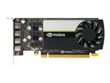 NVIDIA Quadro T1000 - Graphics card - Quadro T1000 - 4 GB GDDR6 - PCIe 3.0 x16 - 4 x Mini DisplayPort - for Workstation Z2 G5, Z2 G8, Z2 G9, Z4 G4, Z6 G4, Z8 G4