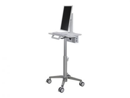 Ergotron StyleView Lean WOW SV10 - Cart - light-duty - for LCD display / PC equipment - medical - white, aluminium - screen size: up to 24"